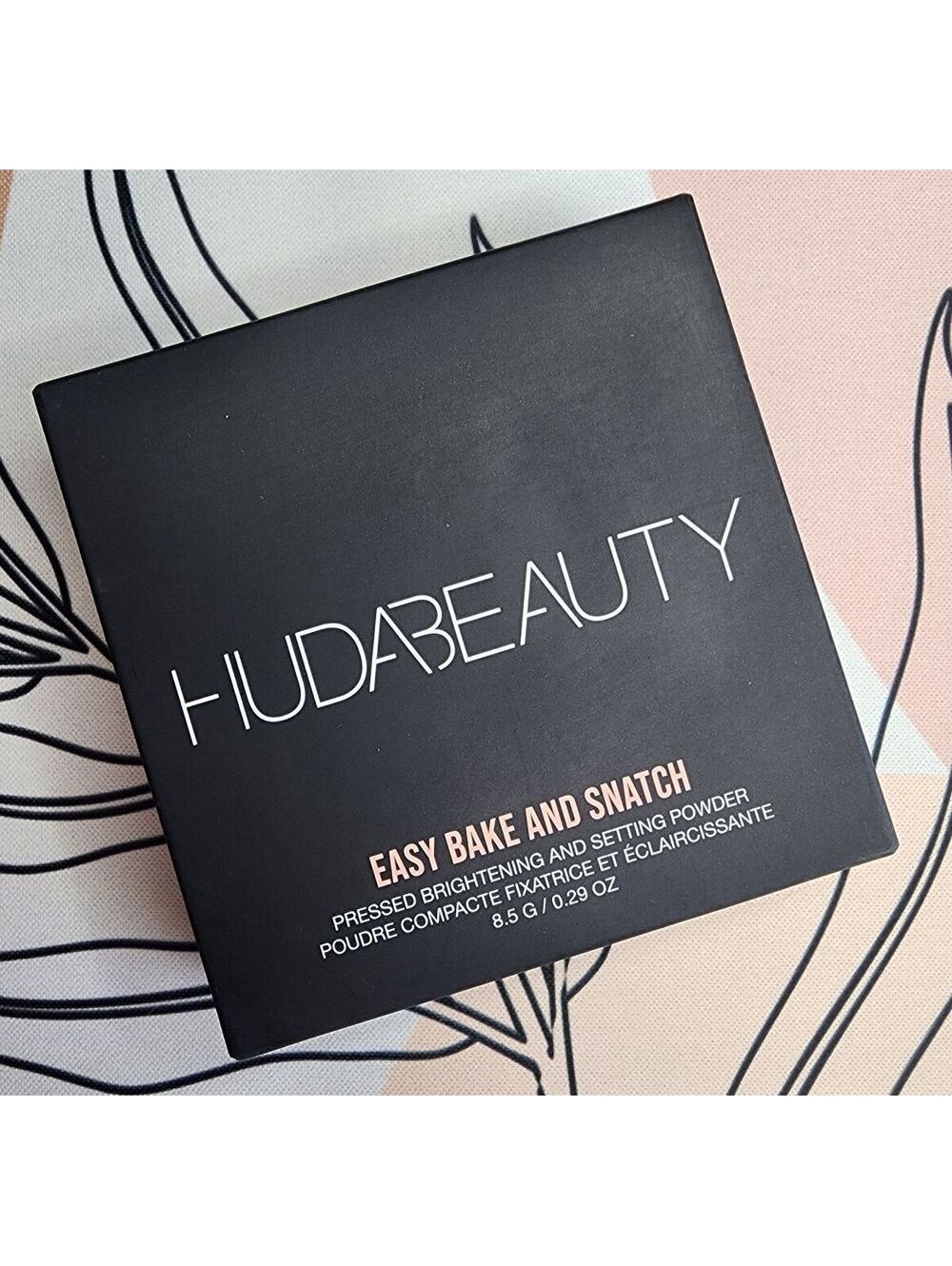 Huda Beauty Easy Bake Snatch Brightening Pressed Powder Cherry Blossom Cake Pink